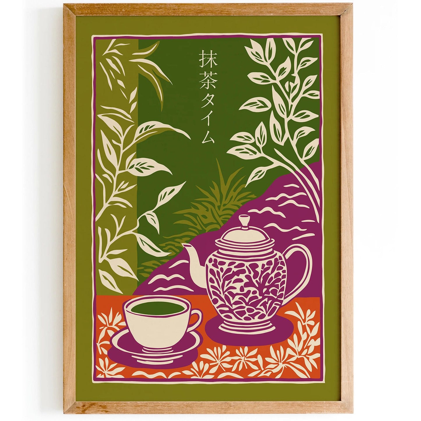 Matcha Tea Art Print – Trendy Home Decor & Tea Lover Gift