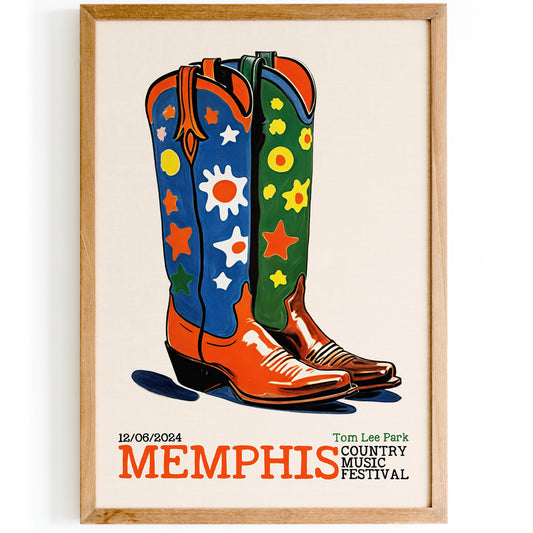Memphis Country Music Festival Poster
