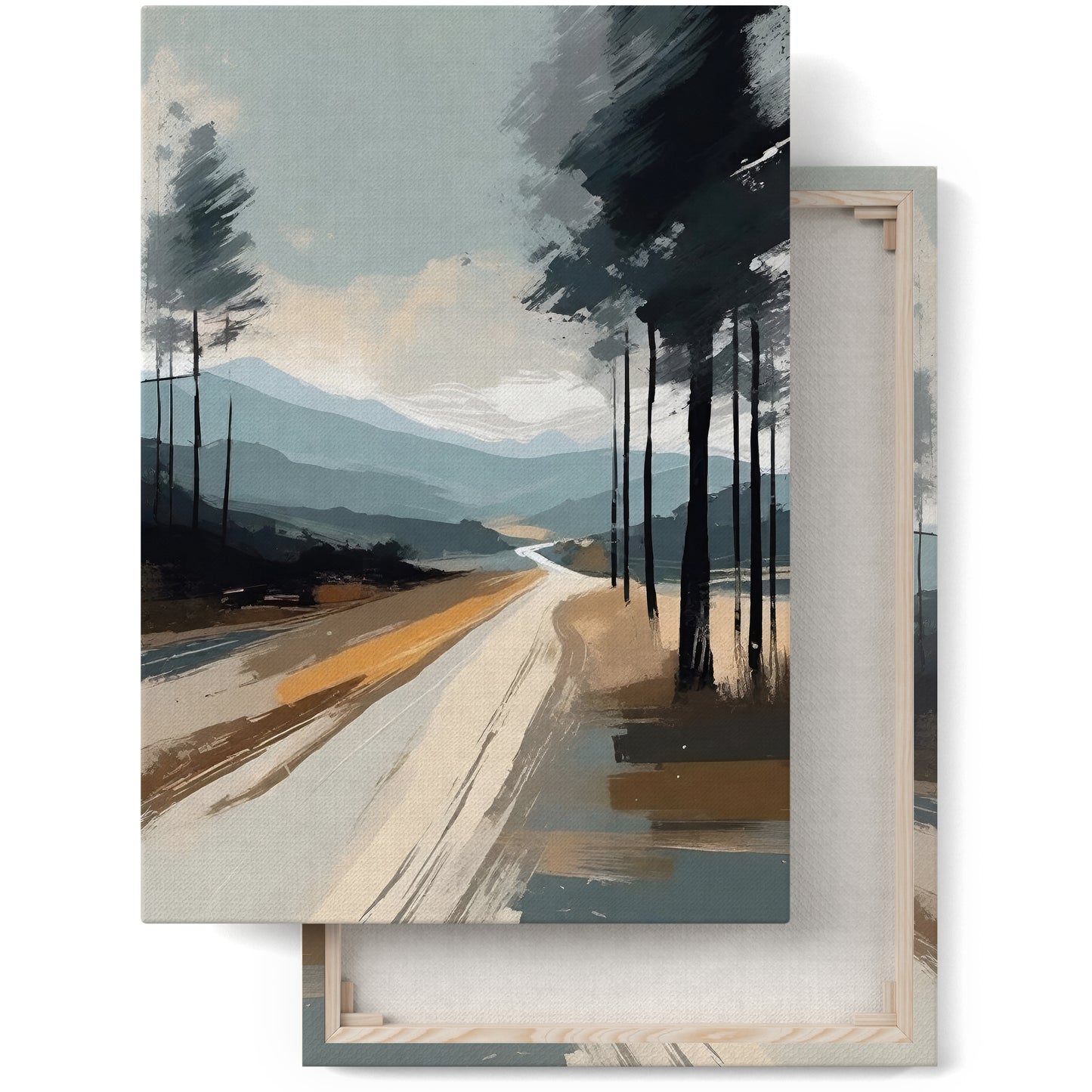 Mountain Road Canvas Wall Art