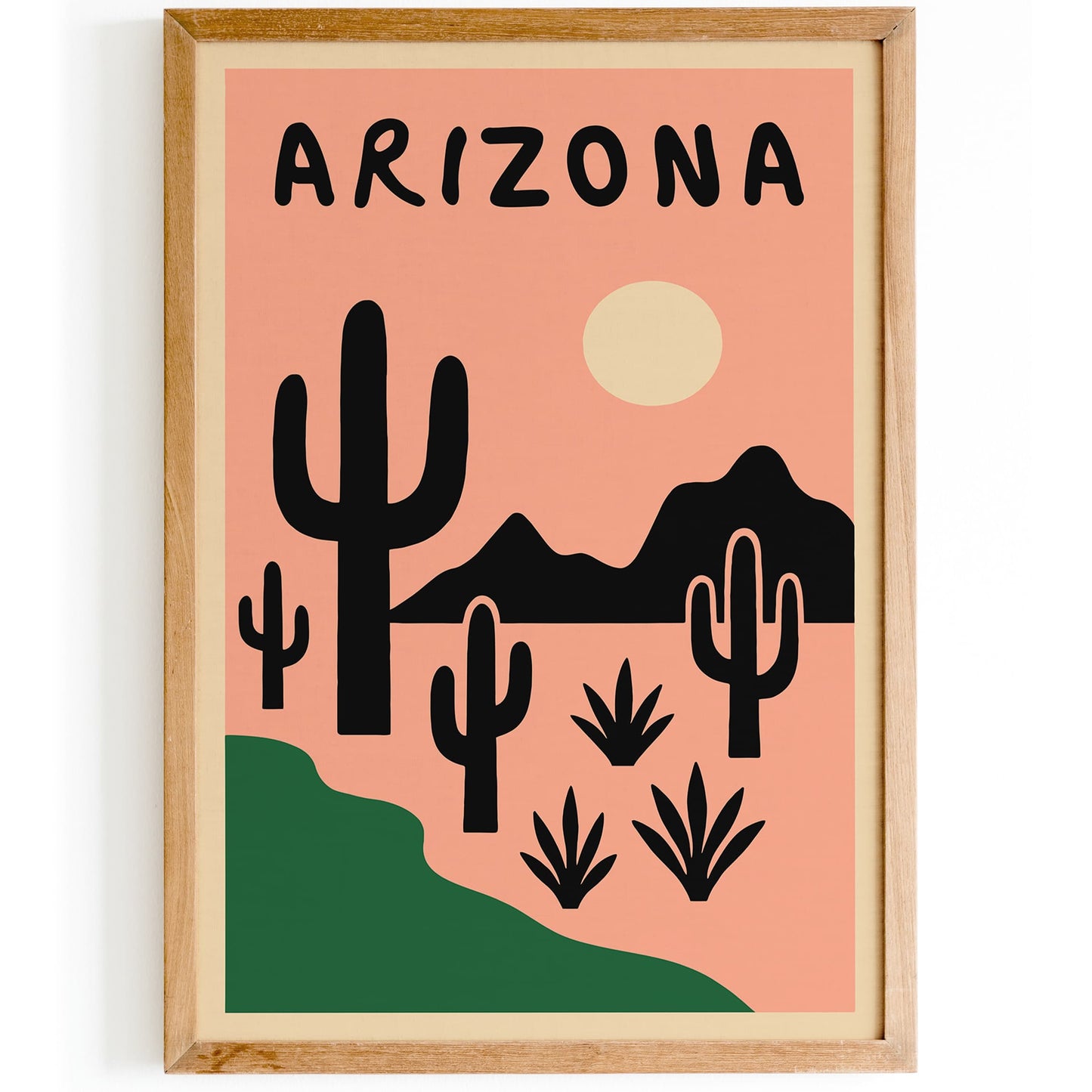 Arizona Mid Century Modern Travel Poster