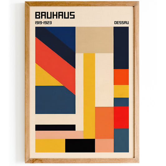 Tech Abstraction Bauhaus Poster