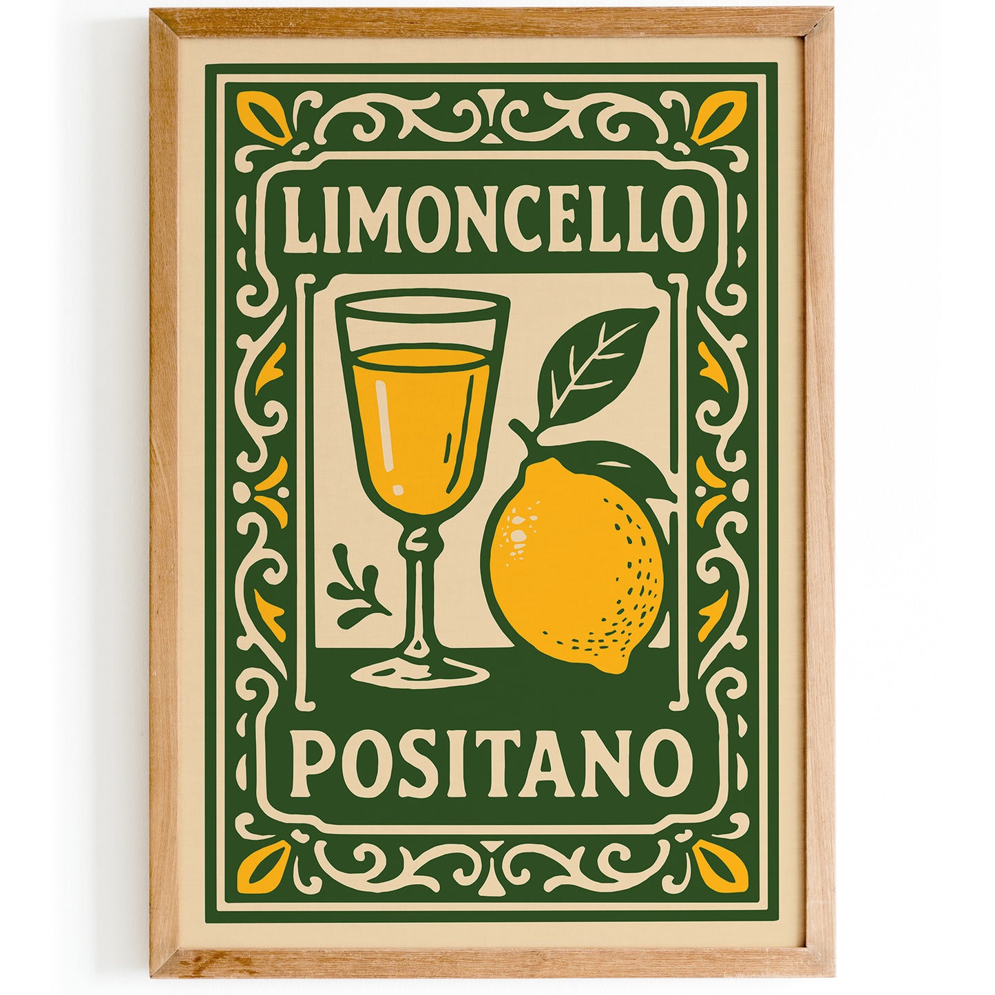 Limoncello Positano Poster – Italian Travel Wall Art