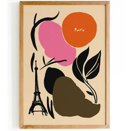 Paris Abstract Minimalist Poster