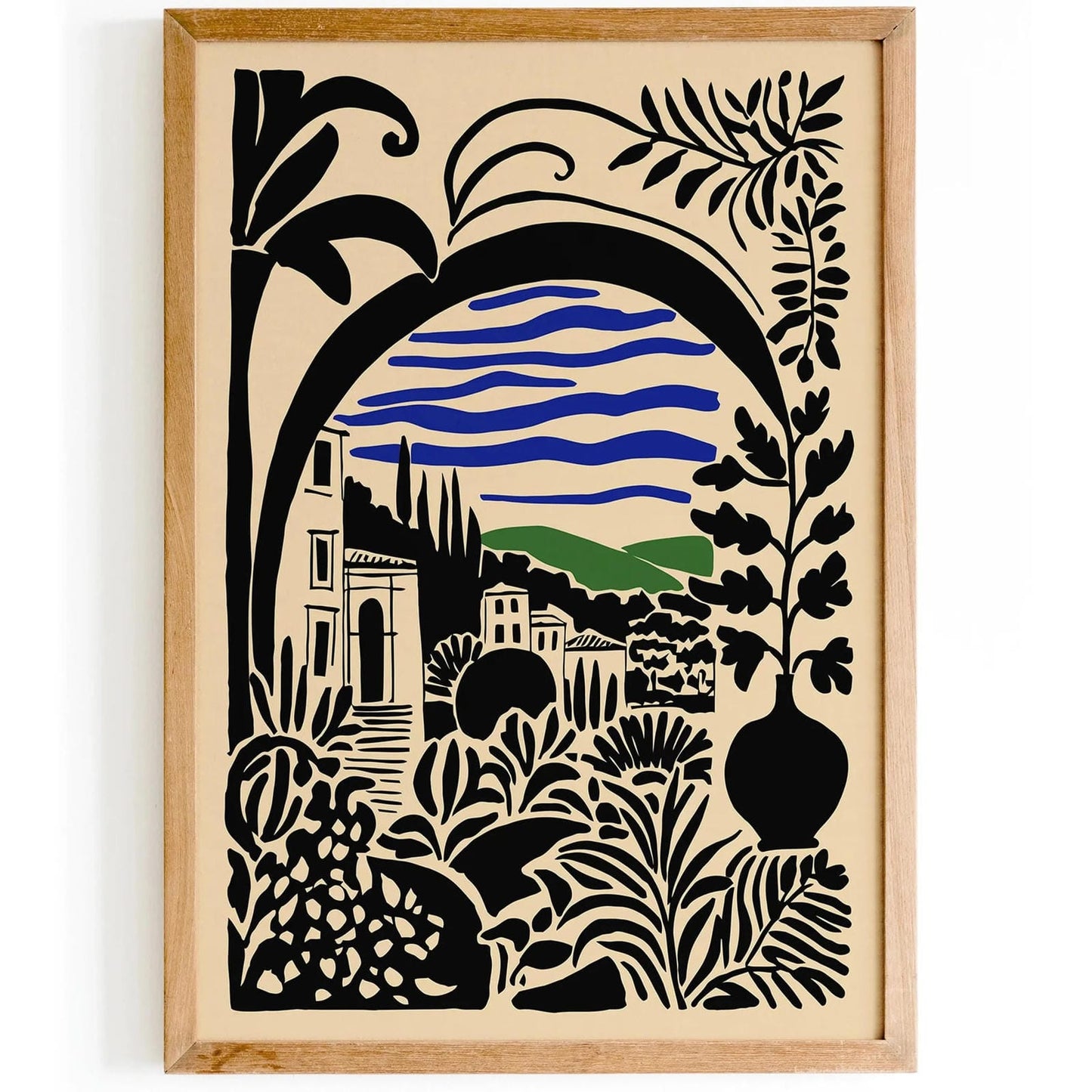 Italian Landscape Dolce Vita Poster