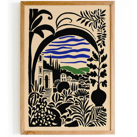 Italian Landscape Dolce Vita Poster