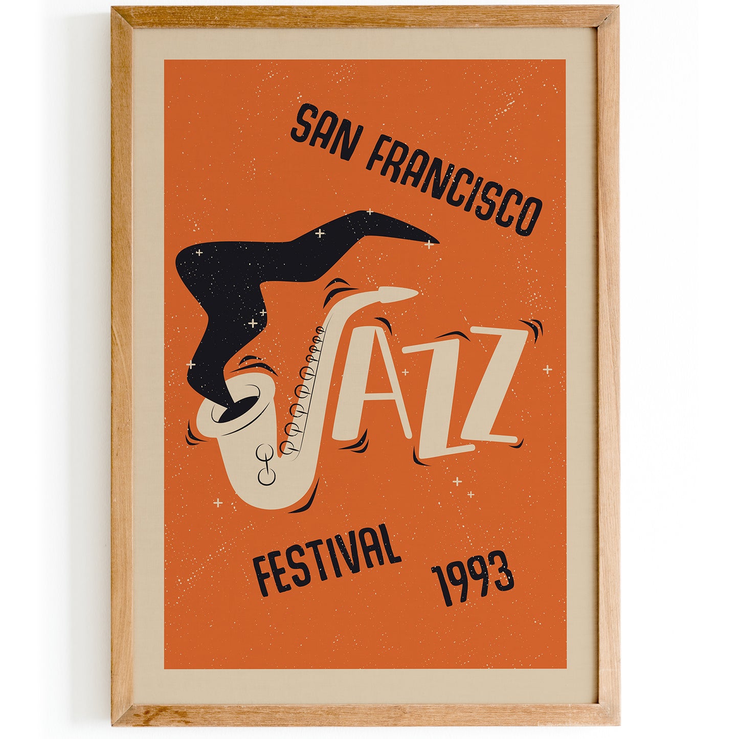 San Francisco Jazz Festival Orange Poster