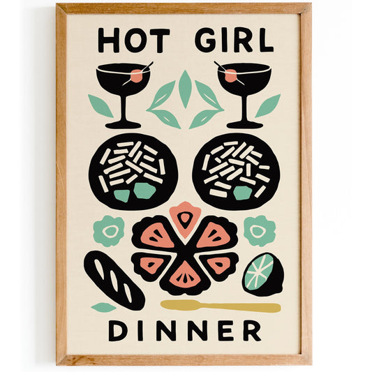 Hot Girl Dinner Poster