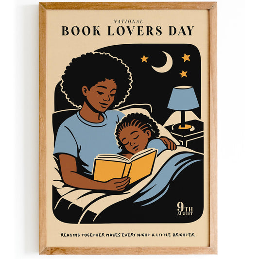 National Book Lovers Day Poster