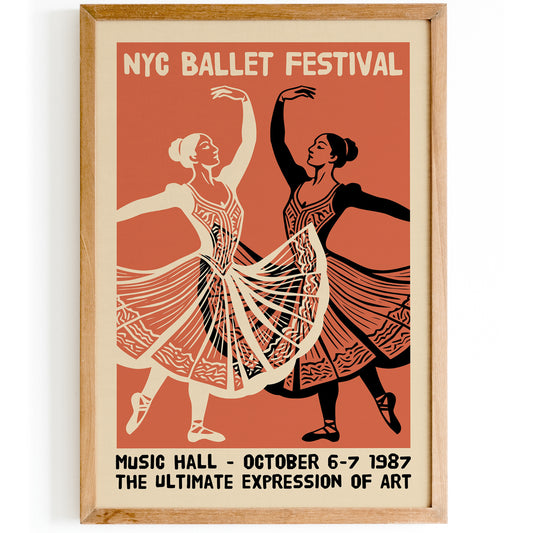 NYC Ballet Festival 1987 Poster
