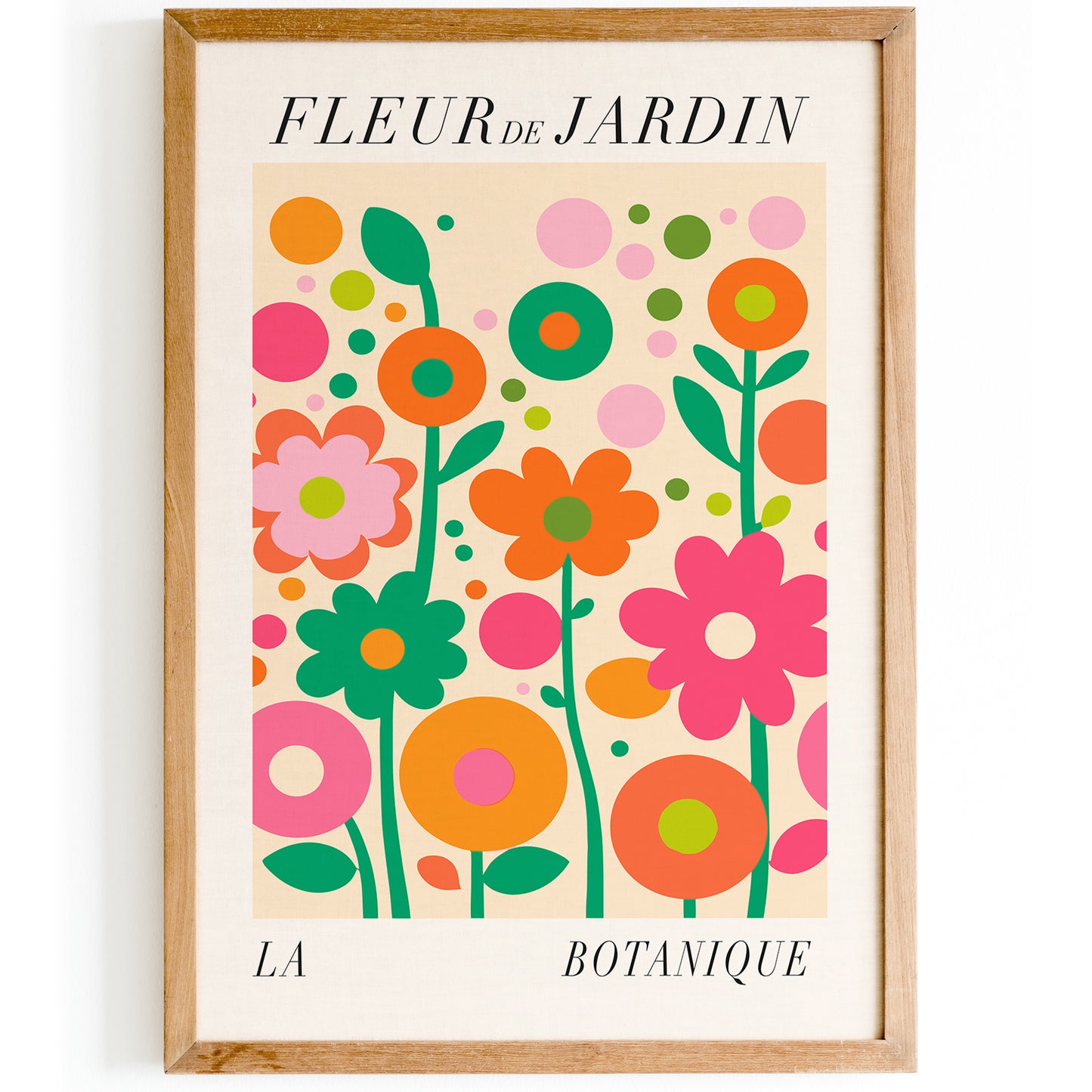 Fleur de Jardin Botanical Cut Outs Print