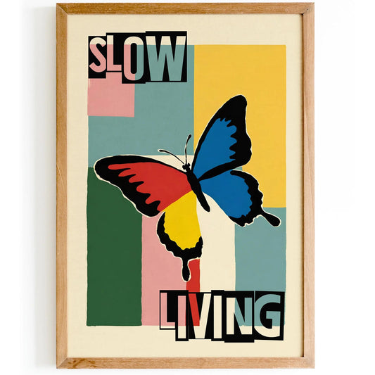 Slow Living Inspirational Wall Art