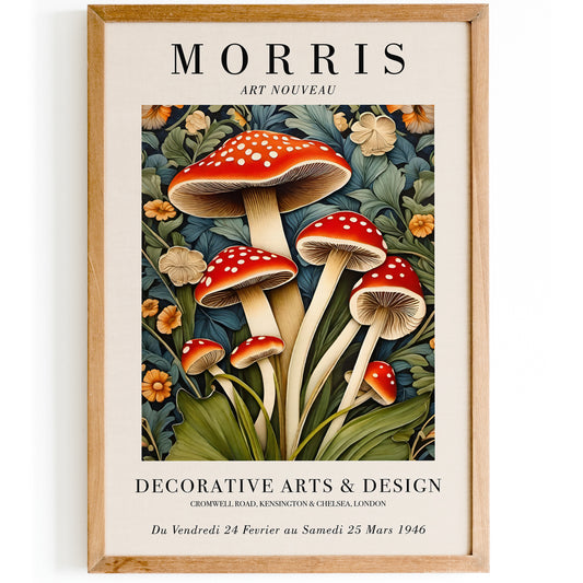 Vintage Botanical Charm in Morris Style Poster