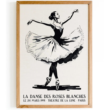 1991 Paris Ballet Retro Poster