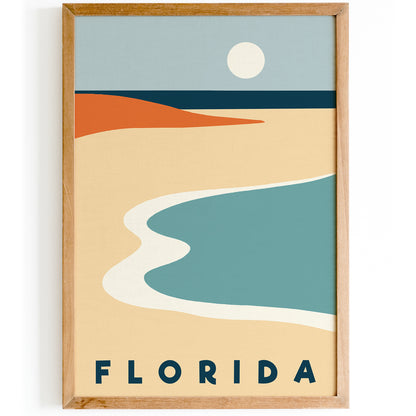 Florida Modern Minimalist Travel Art Print