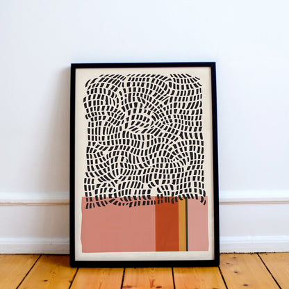 Mid Century Modern Abstract Art Print