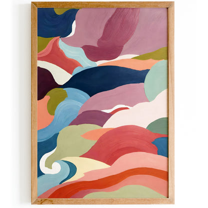 Abstract Shapes Colorful Wall Art