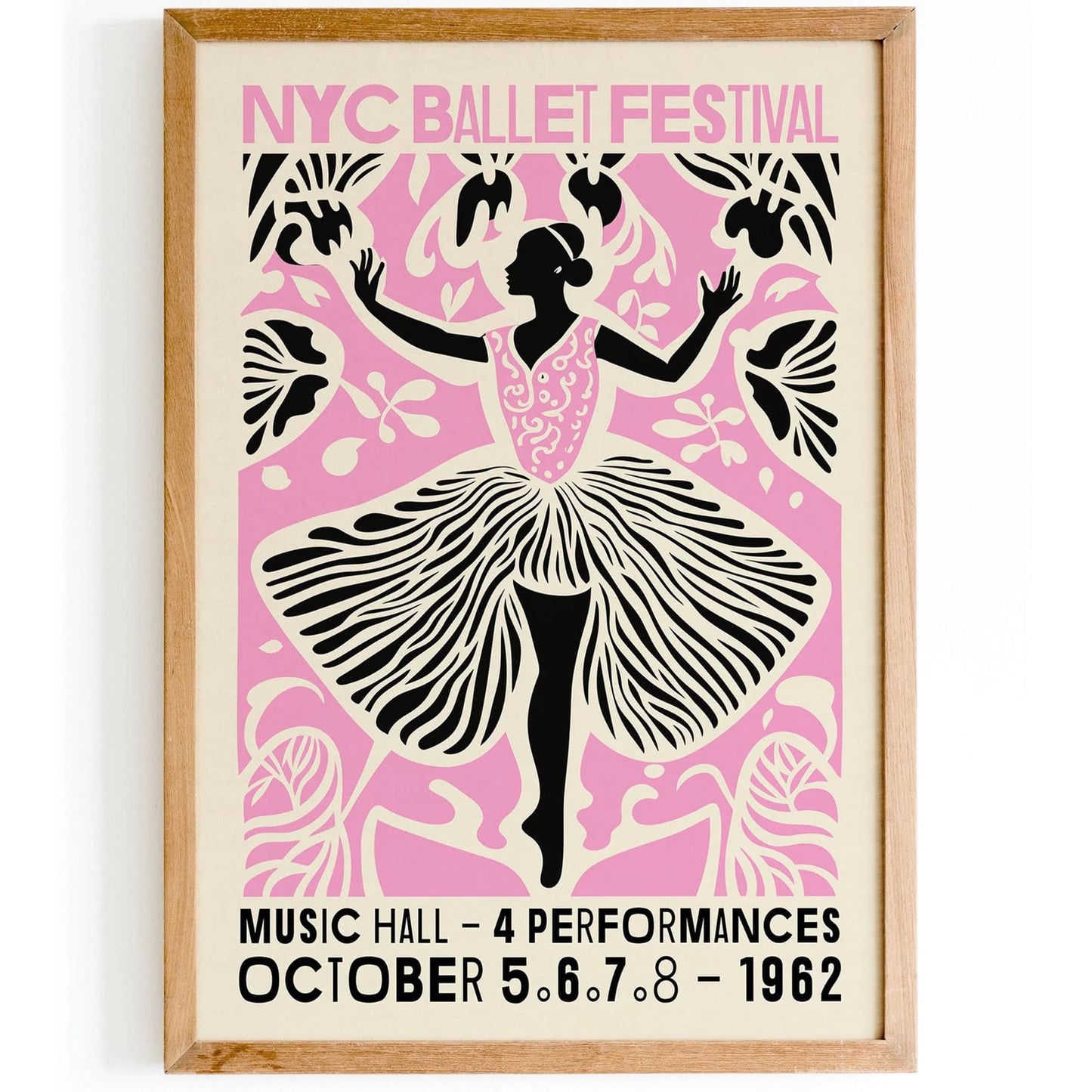 NYC Ballet Festival Poster – 1962 Dance Art
