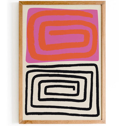 Spiral Geometry Wall Art Print