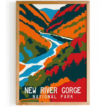 New River Gorge Travel Poster