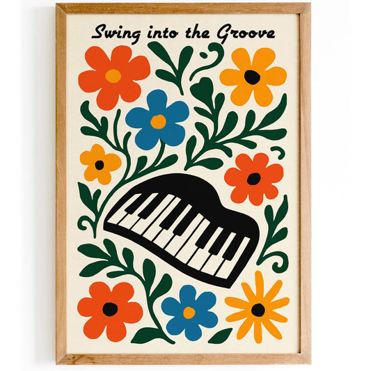 Jazz Music Poster - Trendy Wall Art Print 2025