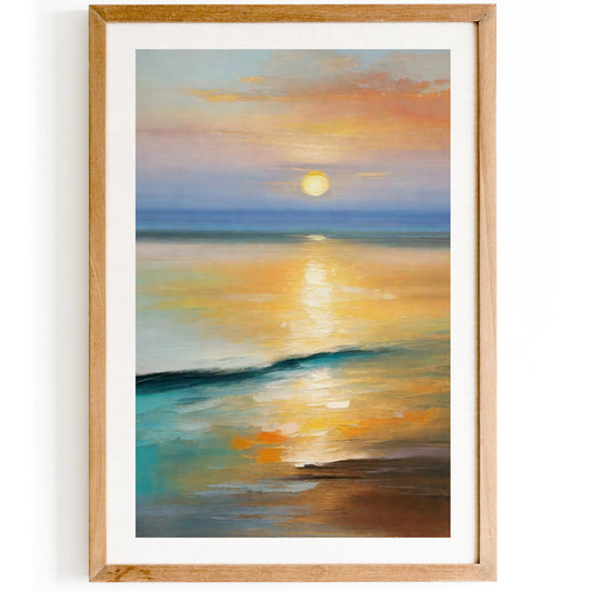 Sunset Cozy Painting Print