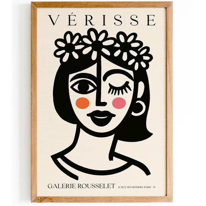 Girl with Flower Crown – Verisse Galerie Rousselet Art Print