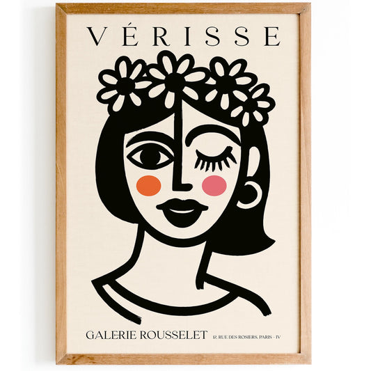 Girl with Flower Crown – Verisse Galerie Rousselet Art Print