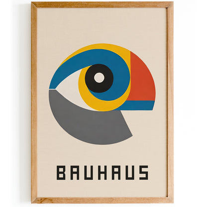 Bauhaus Minimalist Eye Poster