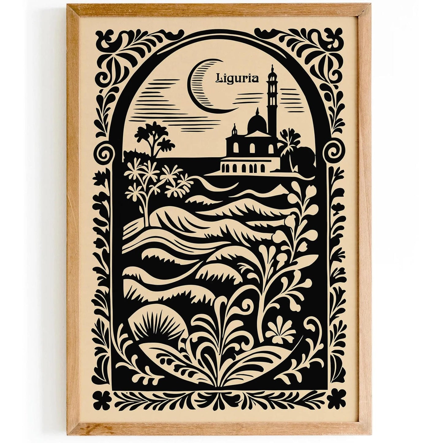 Liguria Rococo Italian Poster