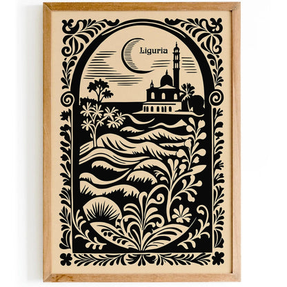 Liguria Rococo Italian Poster
