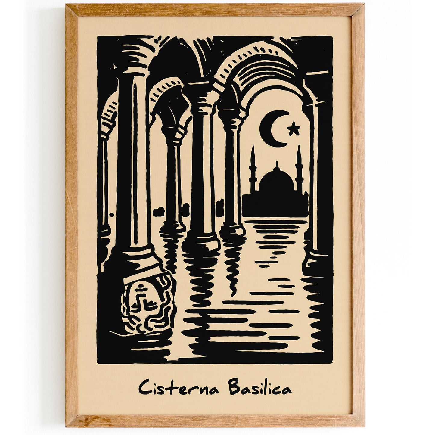 Istanbul Cistern Print - Turkey Travel Poster