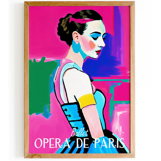 Ballet Opera De Paris Pink Wall Art