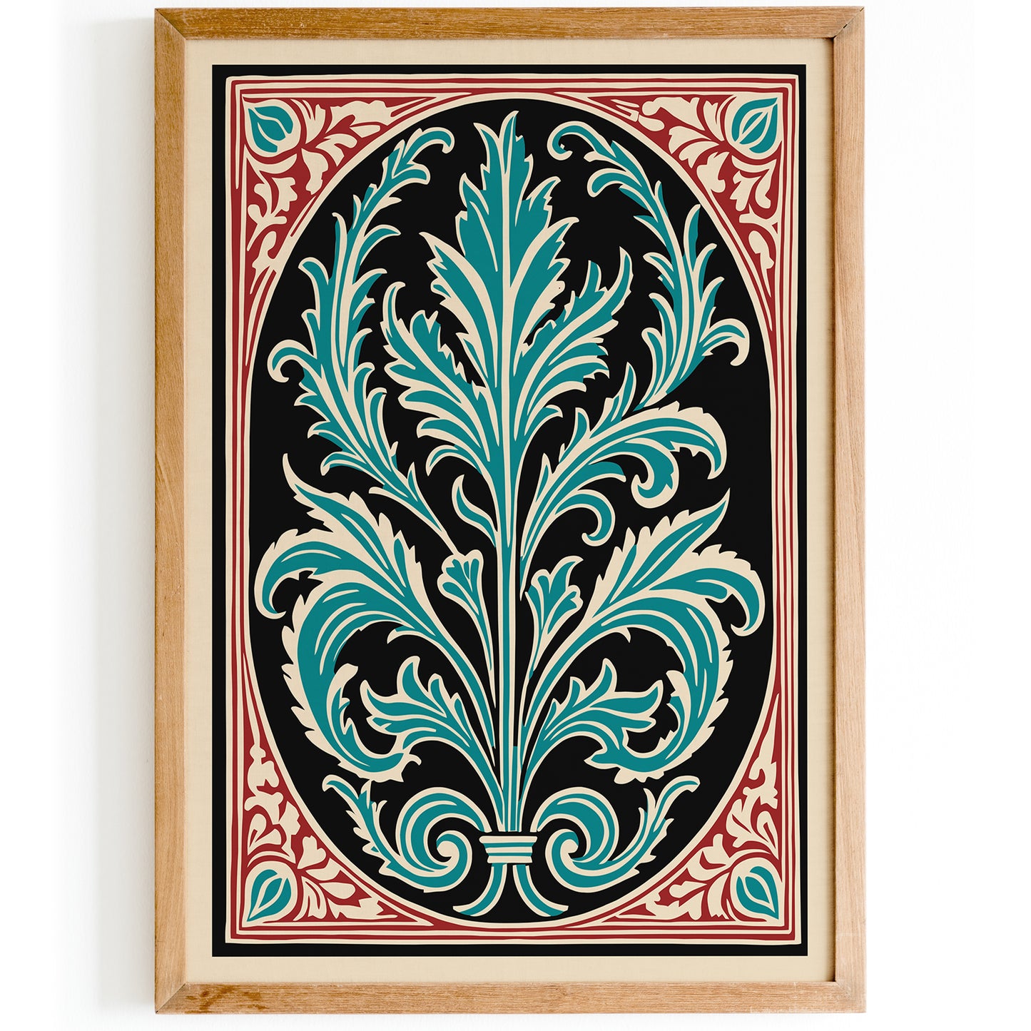Rococo Acanthus Leaf Art Print