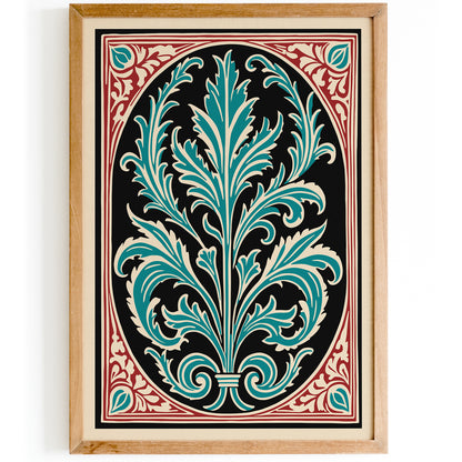 Rococo Acanthus Leaf Art Print