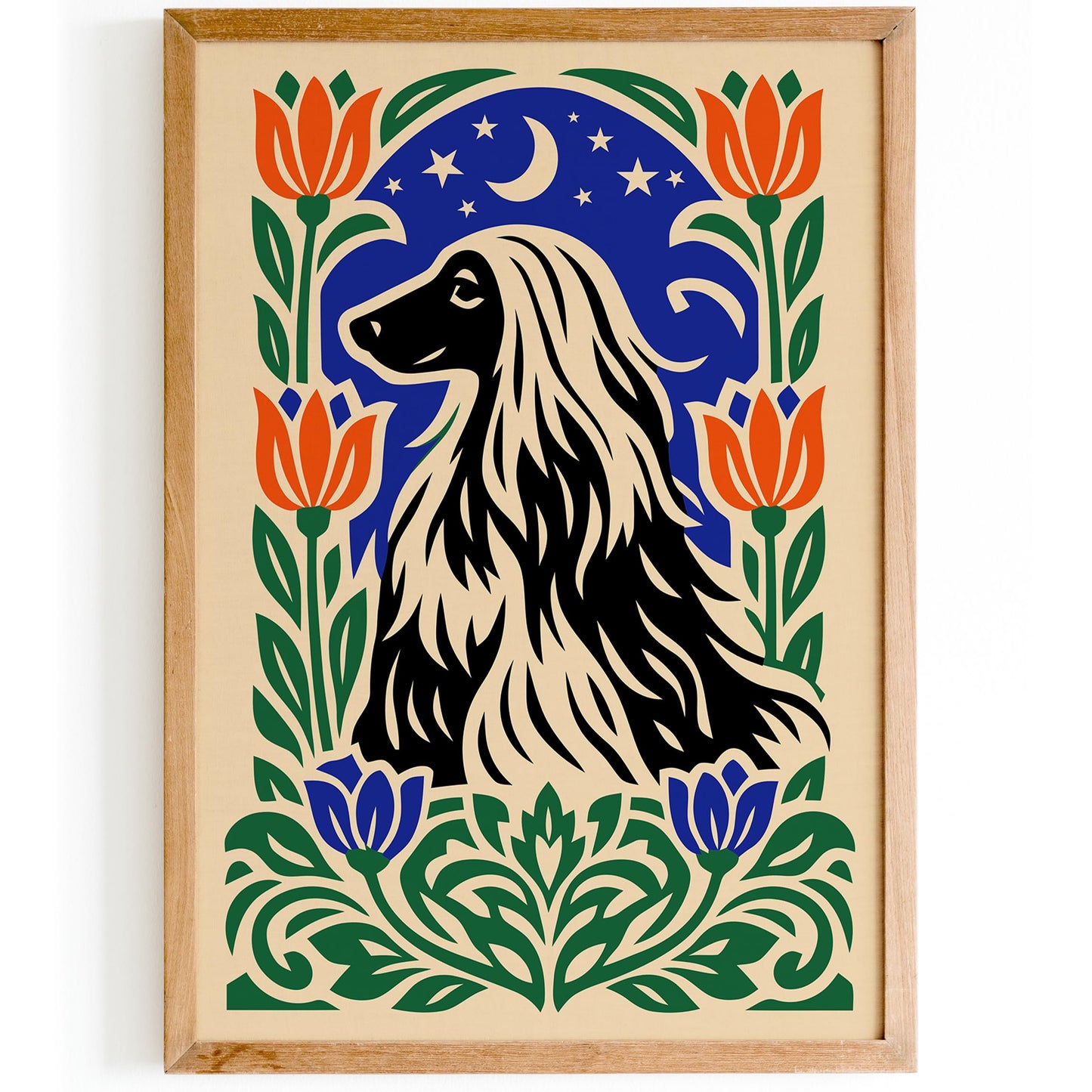 Cute Protrait of a Dog Poster Print