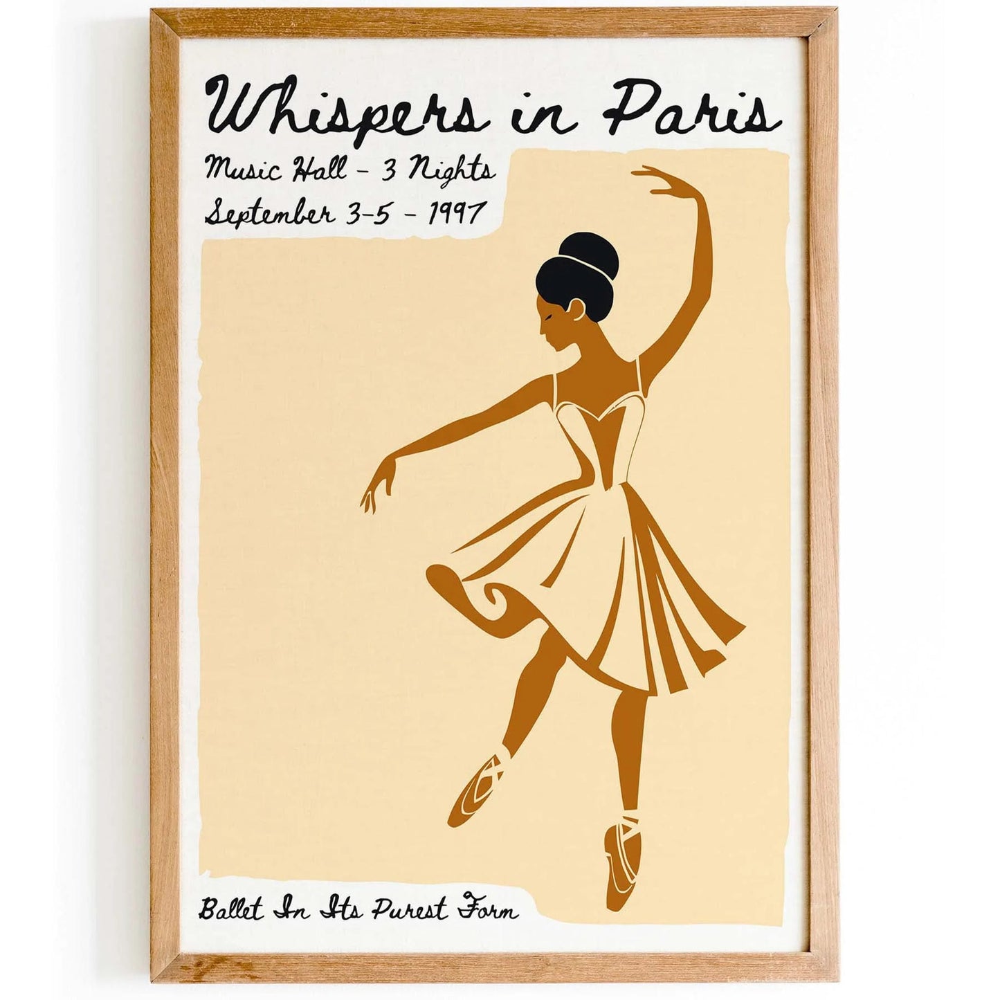 Whispers in Paris Dance Ballet Poster