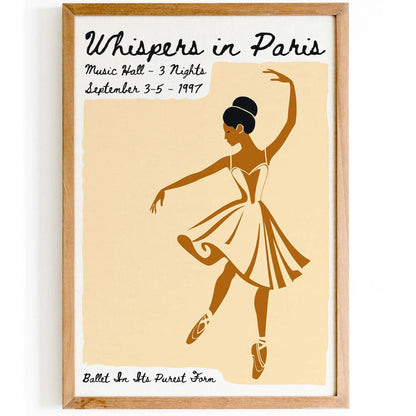 Whispers in Paris Dance Ballet Poster