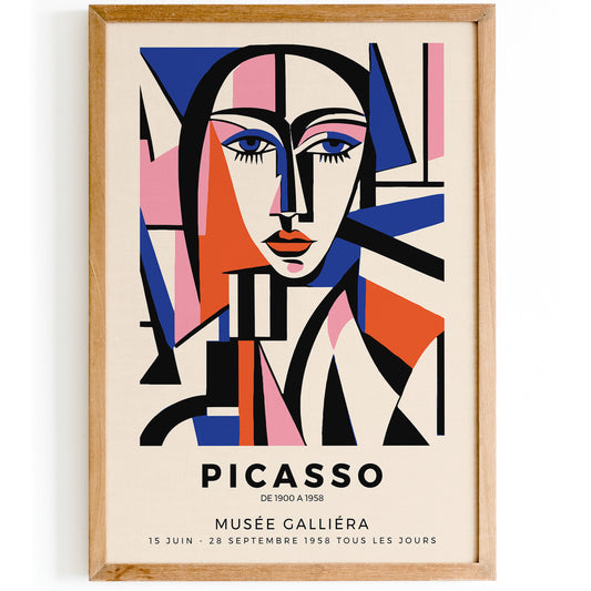 Picasso Woman Face Poster