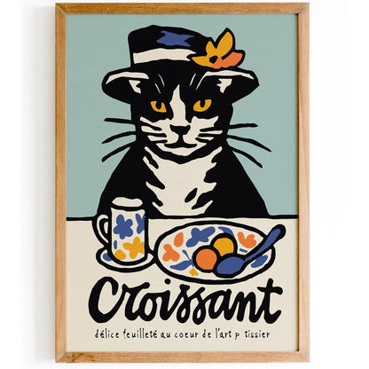 Cat Cafe Poster Wall Art