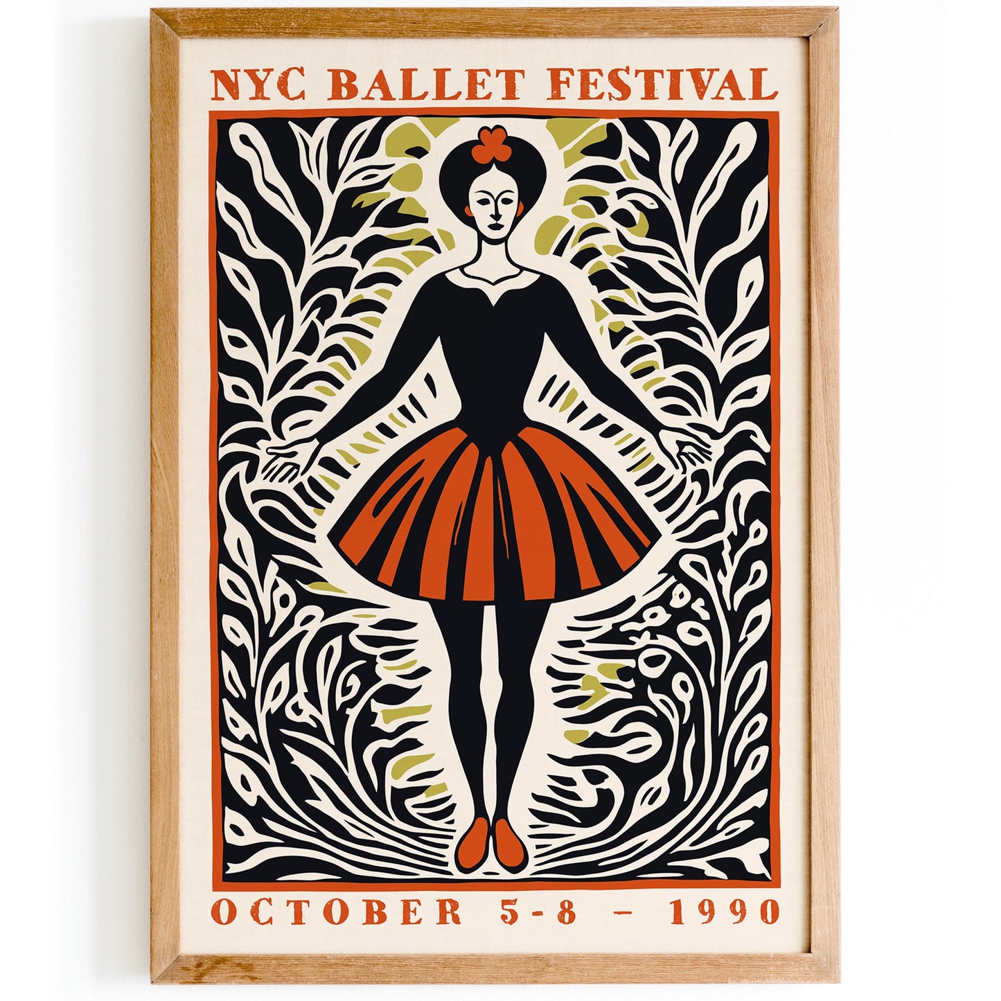 NYC Ballet Festival 1990 Poster Print