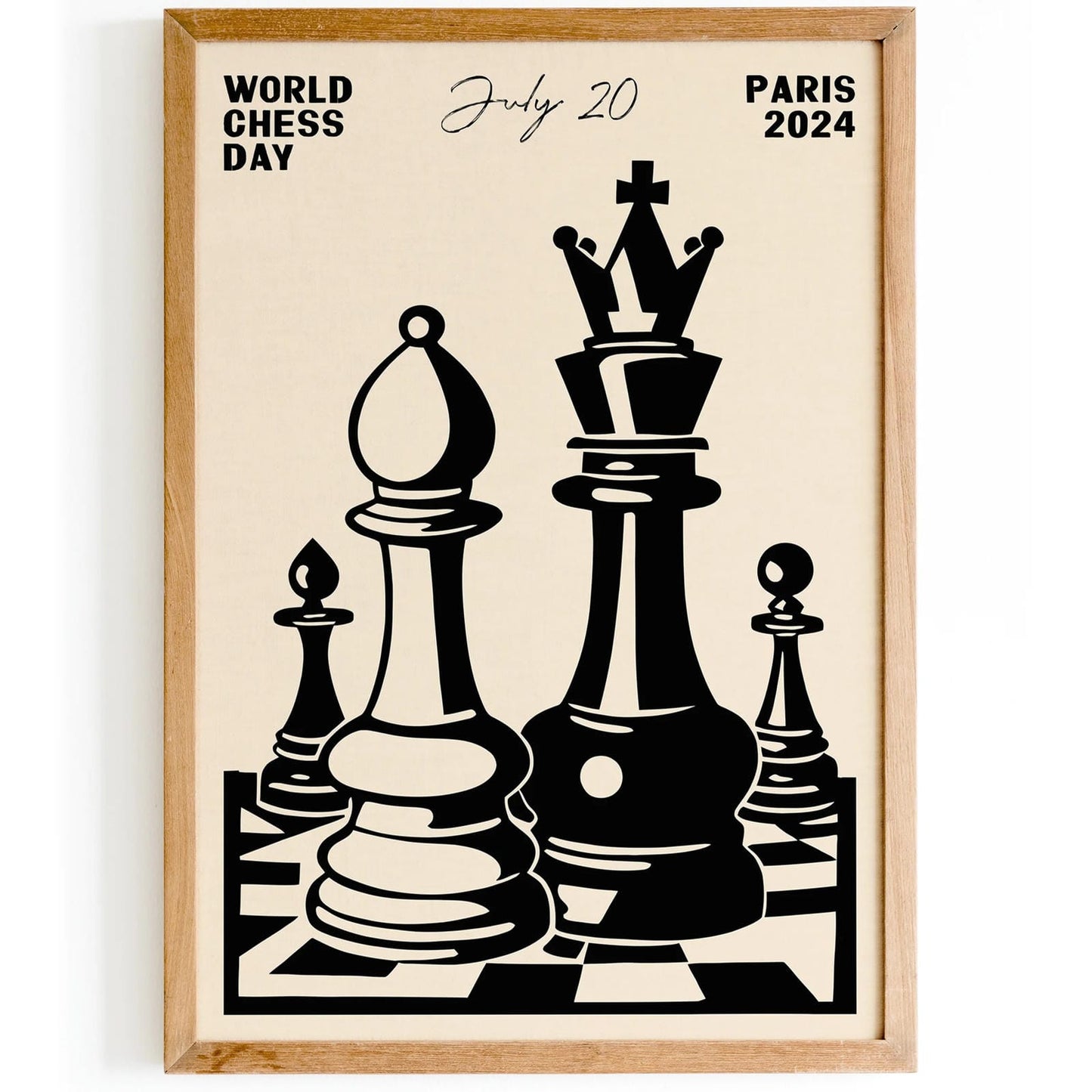 World Chess Day Paris 2024 Poster