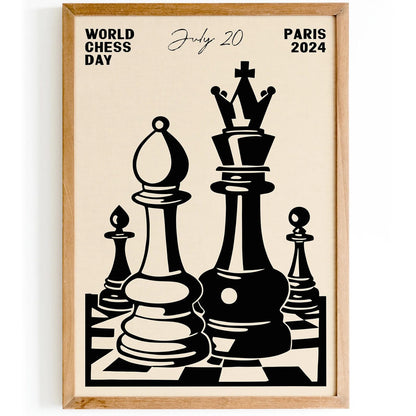 World Chess Day Paris 2024 Poster