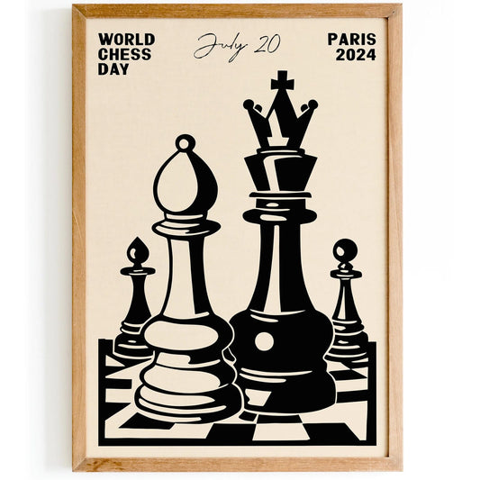 World Chess Day Paris 2024 Poster