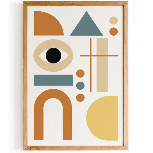 Modern Minimalist Art Print, Neutral Home Decor