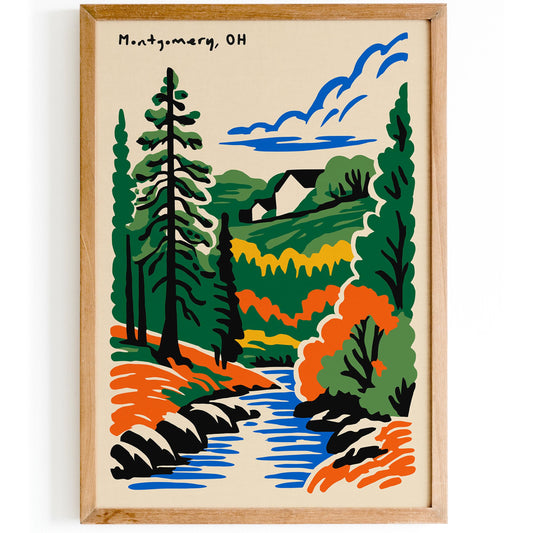 Montgomery Ohio Travel Poster