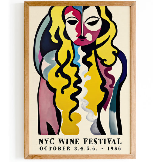 NYC Wine Festival 1986 Poster