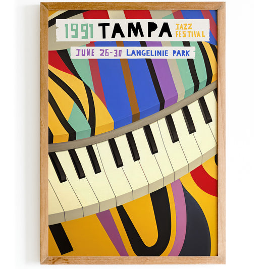 Tampa Jazz Festival Retro Poster