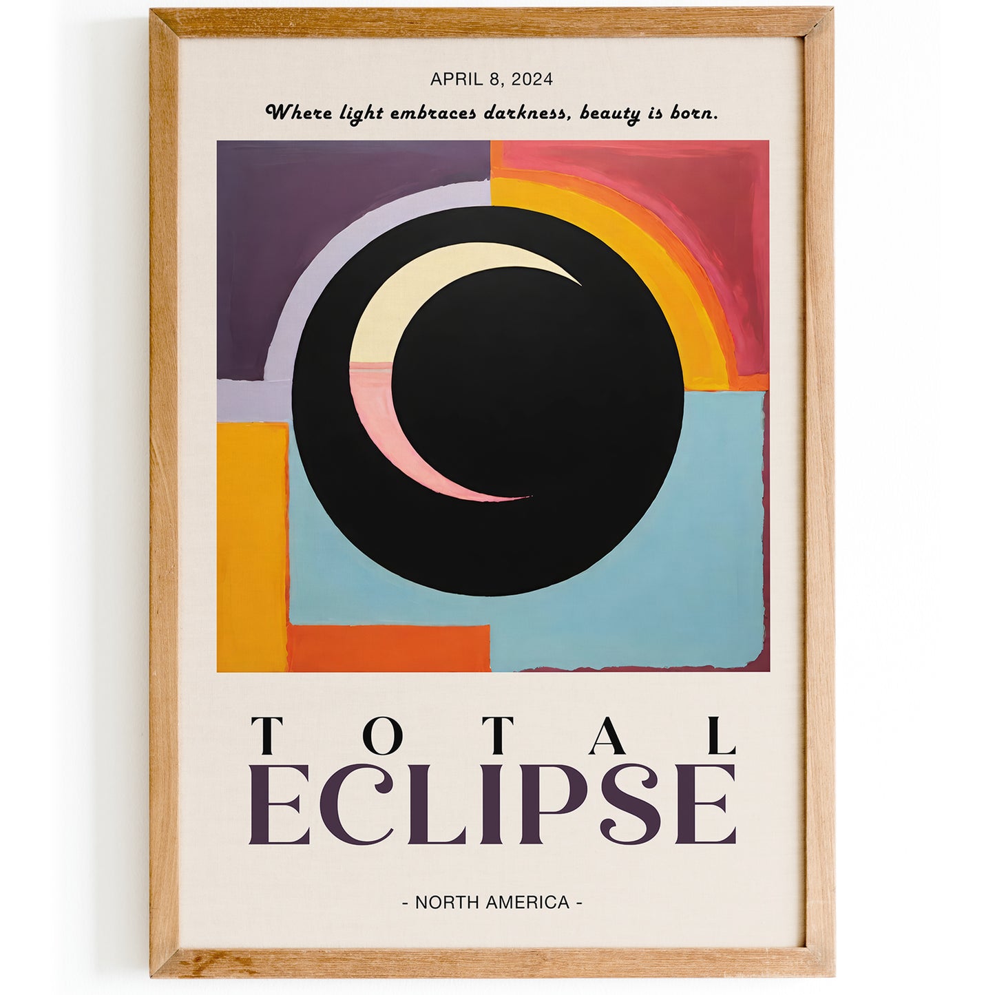 North America Total Eclipse Art Print