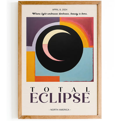 North America Total Eclipse Art Print