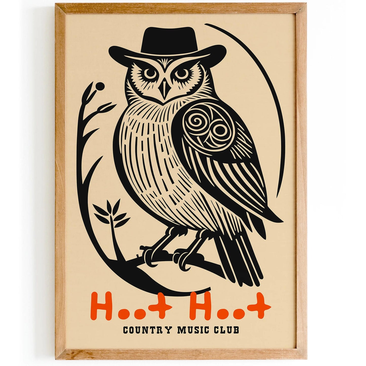 Hoot Hoot Country Music Club Poster